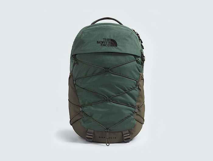 The North Face Borealis Backpack: Duck Green/New Taupe Green The North Face Borealis Backpack: Duck Green/New Taupe Green