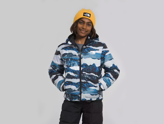 The North Face Boys’ Reversible Mt Chimbo Full-Zip Hooded Jacket