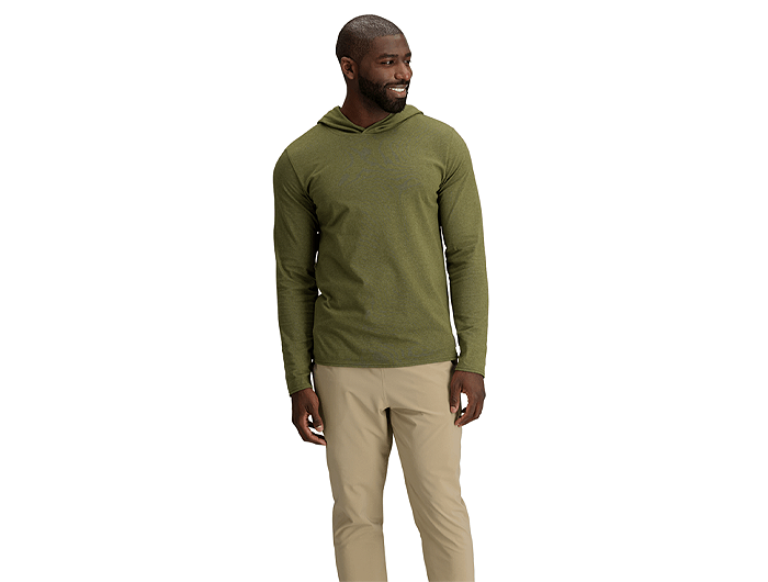 The North Face Men's Long Sleeve Heritage Patch Hoodie Tee
