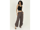 Angie Women's Ruche Side Wide Leg Pants