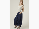 Angie Women's Ruche Side Wide Leg Pants