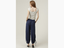 Angie Women's Ruche Side Wide Leg Pants