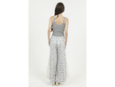 Angie Women's Lace Inset Flare Leg Pant