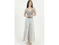 Angie Women's Lace Inset Flare Leg Pant