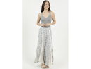 Angie Women's Lace Inset Flare Leg Pant