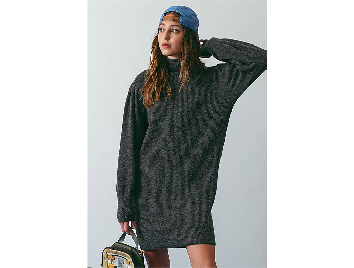 Blu Pepper Women's Mock Neck Sweater Dress - FINAL SALE