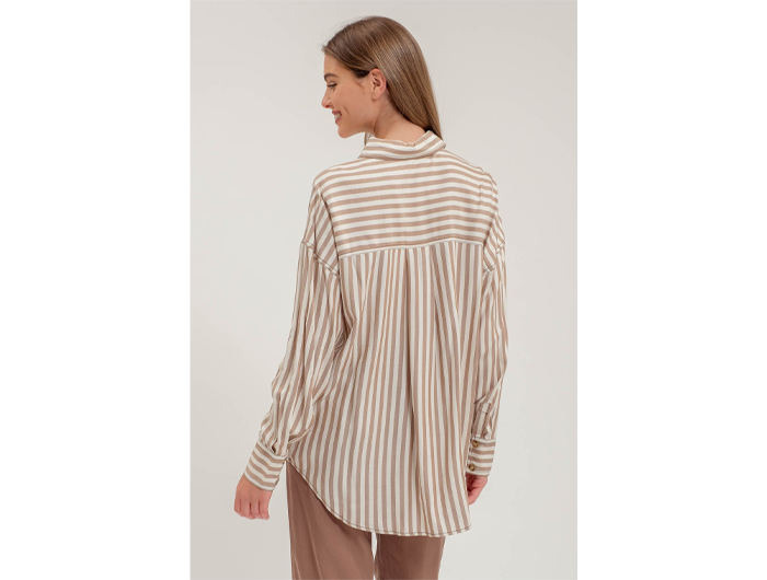 売れ筋商品|||ビーヤング シャツ レディース トップス BYFABIANNE STRIPE SHIRT - Blouse - amparo blue mix 楽天市場】【店内全品20％OFFクーポン】8/11 1:59まで□バック