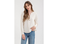 Blu Pepper Women's Split Neck Long Sleeve Henley Shirt