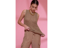 Blu Pepper Women's Open Knit Crochet Tank