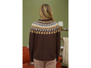 Blu Pepper Women's Fair Isle Pattern Crew Neck Sweater