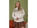 Blu Pepper Women's Fair Isle Pattern Crew Neck Sweater