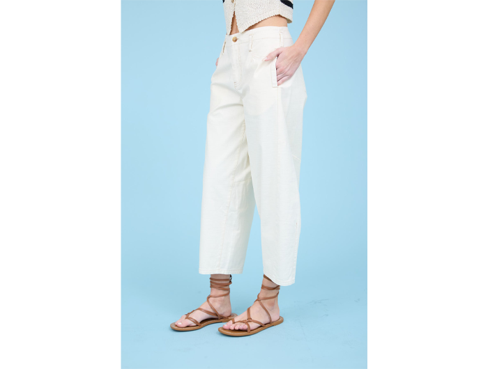 Blu Pepper Women's Cropped Wide Leg Pants