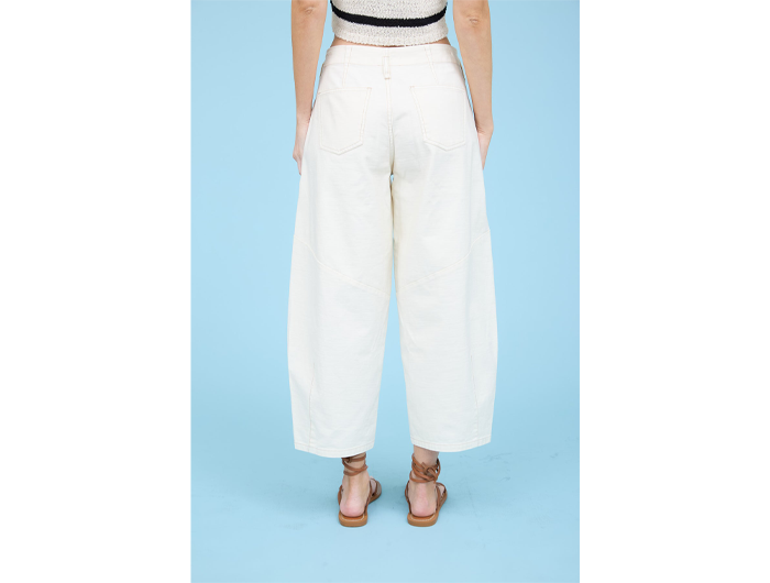 Blu Pepper Women's Cropped Wide Leg Pants