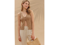 Blu Pepper Women's V-Neck Button Front Sweater Vest