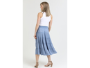 Angie Women's Smocked Waist Tiered Midi Skirt