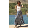 Angie Women's Split Hem Tiered Maxi Skirt
