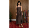 Blu Pepper Women's Pintuck Bust Spaghetti Strap Midi Dress