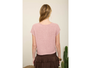 Blu Pepper Women's Split Neck Batwing Sweater Top