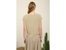 Blu Pepper Women's Split Neck Batwing Sweater Top
