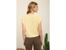 Blu Pepper Women's Split Neck Batwing Sweater Top