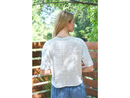 Blu Pepper Women's Striped Exposed Seam Short Sleeve Henley