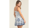 Angie Women's Embroidered Twist Front Tiered Dress