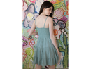 Angie Women's Embroidered Twist Front Tiered Dress