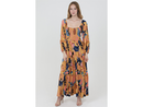 Angie Women's Balloon Sleeve Maxi Dress