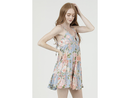 Angie Women's V-Neck Tiered Racerback Mini Dress