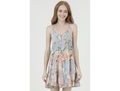 Angie Women's V-Neck Tiered Racerback Mini Dress