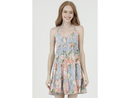 Angie Women's V-Neck Tiered Racerback Mini Dress