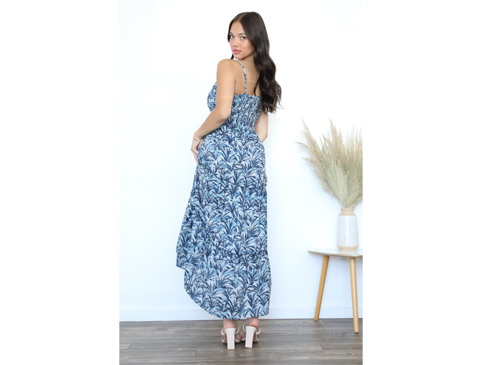 Angie Women's Twist Bust Tiered Maxi Dress L / Mint