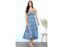 Angie Women's Twist Bust Tiered Maxi Dress