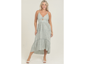 Angie Women's Twist Bust Tiered Maxi Dress