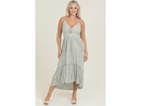 Angie Women's Twist Bust Tiered Maxi Dress