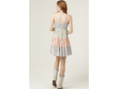 Angie Women's Tie Neck Tiered Mini Dress