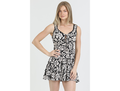 Angie Women's Tie Front Tank Strap Mini Dress