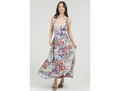 Angie Women's Cutout Tie Back Tiered Maxi Dress
