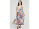 Angie Women's Cutout Tie Back Tiered Maxi Dress