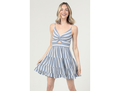 Angie Women's Twist Bust Tiered Ruffle Hem Mini Dress