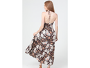 Angie Women's V-Neck Halter Top Maxi Dress