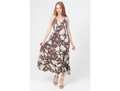 Angie Women's V-Neck Halter Top Maxi Dress