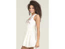 Angie Women's Side Tie Embroidered Tank Dress