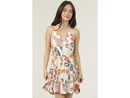 Angie Women's Button Front Halter Neck Mini Dress