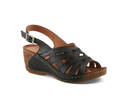 Spring Step Women's Cathy Leather Wedge Sandals