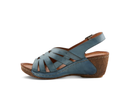 Spring Step Women's Cathy Leather Wedge Sandals