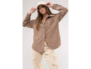 Blu Pepper Women's Corduroy Button Up Shacket
