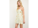 Blu Pepper Women's Tie Back Tiered Mini Dress