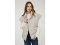 Blu Pepper Women's Oversized Snap Button Puffer Vest