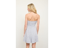 Blu Pepper Women's Ruffle Hem Strapless Mini Dress